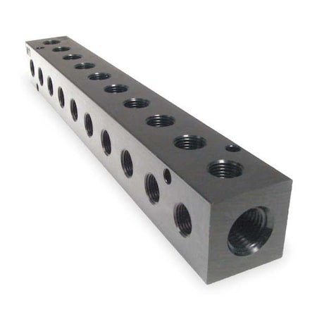 Pipe Manifold Fitting, Aluminum, 1/2 in MPN:M30-375-10-90