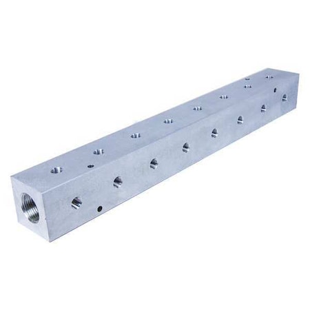 Manifold, 90 deg., 16 Outlets, 18-3/4
