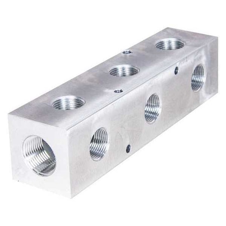 Pipe Manifold Fitting, Aluminum, 1 in MPN:M40-750-3-90