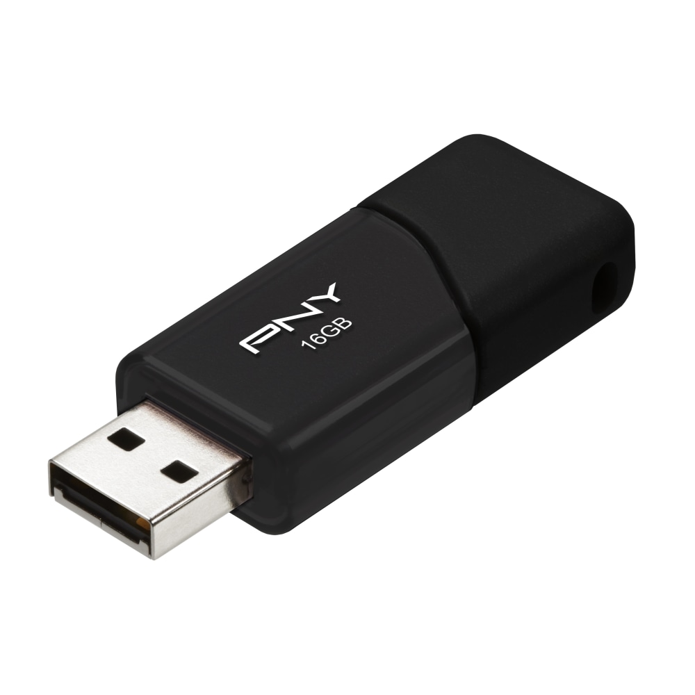PNY Attache 3 USB 2.0 Flash Drive, 16GB (Min Order Qty 6) MPN:P-FD16GATT03-GE