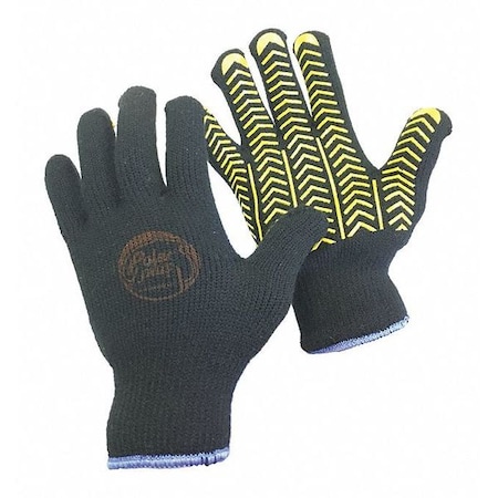 Cold Protection Gloves, PVC Palm, Black/Yellow, L MPN:1211-L