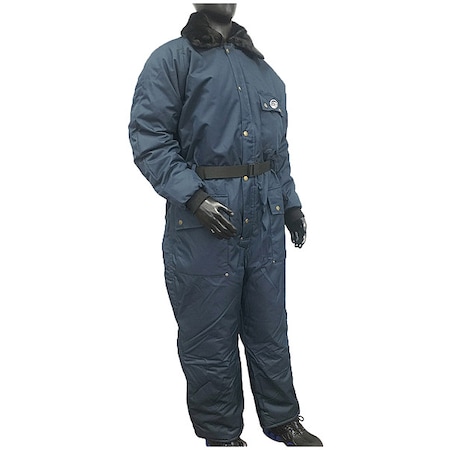 22013 Coverall, Nylon, 840 den Fabric Weight, 31 1/2 in Inseam, Navy, 2XL MPN:22013-RXL2B