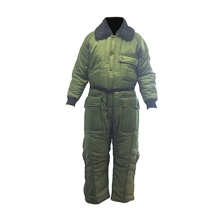 Insulated Heavy Duty Coverall, Green, XL MPN:22013G-XL