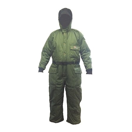 Heavy Duty Hooded Coverall, -50F, Green, 5X MPN:22020G-5XL