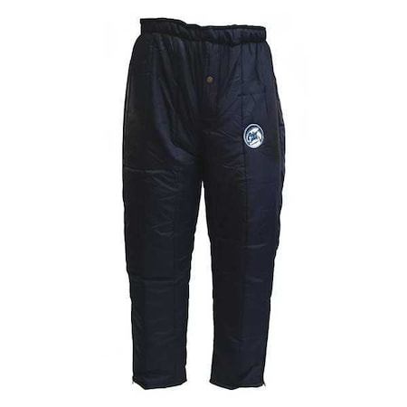 Men's Insulated Work Pants, L, Navy, Nylon/Polyester MPN:54042-L