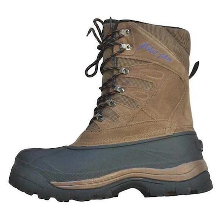 Men's Winter Boots, 15 Leather, 10 in Height, Black/Brown MPN:5699