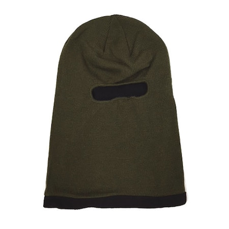Knit Face Mask, Fleece Lined, Green MPN:980-G