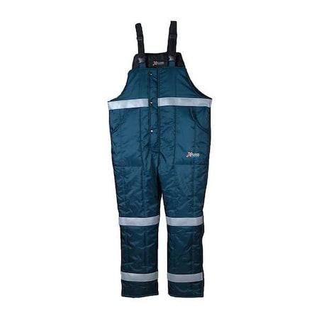 FW560 Bib Overalls, Nylon, 32 in Inseam, Navy, XL MPN:FW560