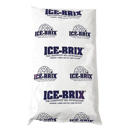 Ice-Brix Poly Pouch, Reuseable, Leakproof, 24 oz., PK6 MPN:IB 24