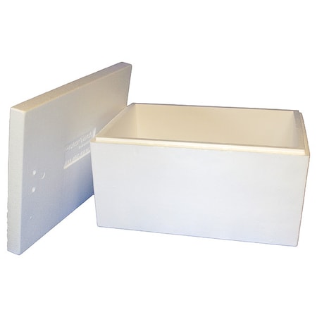 Insulated Shipping Kit, 15 1/8 in H, 1.5 in Wall Thickness, White MPN:295C