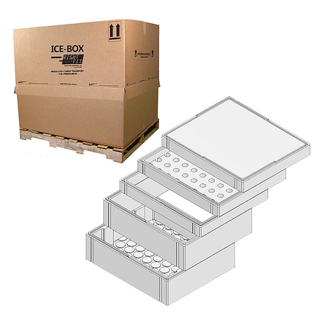 Insulated Shipping Kit, White MPN:GE101 AV SK1E1P