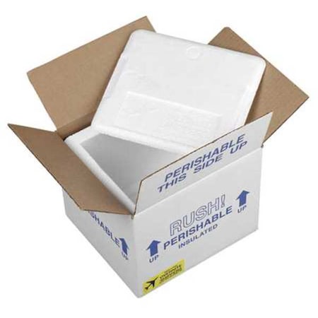 Insulated Overnight Shipping Foam & Carton, 1-2 Day, PK3 MPN:ON12C