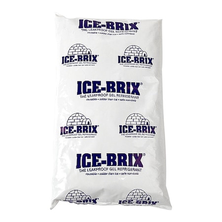 Ice-Brix Poly Pouch, Reusable, Leak-proof, 6 oz. PK48 MPN:IB 6
