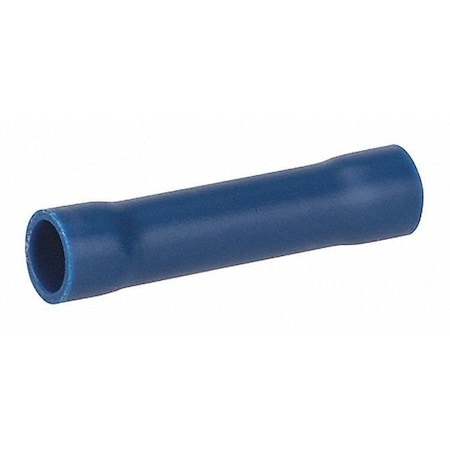 Butt Splice Wire Connector, 10 AWG Max, Blue, Vinyl Insulation, 300 V MPN:B16-V