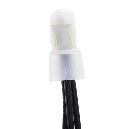 Twist-On Wire Connector, 10 AWG Max, Clear, Nylon Insulation, 600 V MPN:C8-N