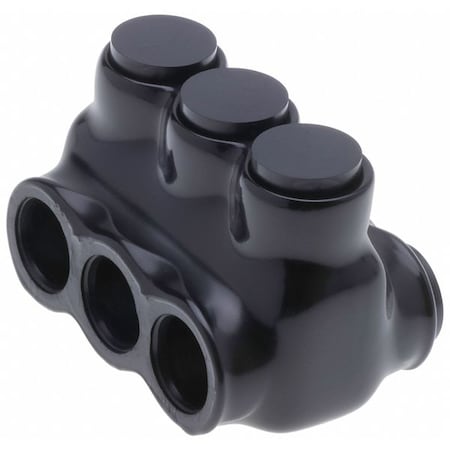 Wire Connector, 3 Port, Black, Plastisol Insulation MPN:IPLD1/0-3B