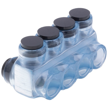 Wire Connector, 4 Port, Clear, Plastisol Insulation MPN:IPLD1/0-4CB