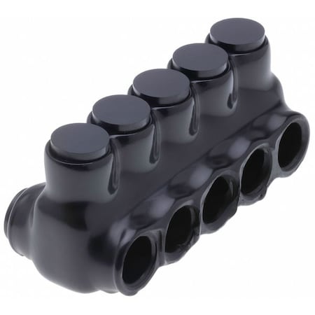 Wire Connector, 5 Port, Black, Plastisol Insulation MPN:IPLD1/0-5B
