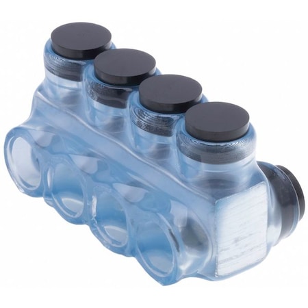 Wire Connector, 4 Port, Clear, Plastisol Insulation MPN:IPLD2-4CB