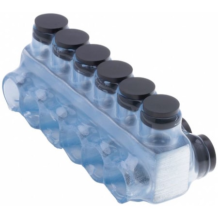 Wire Connector, 6 Port, Clear, Plastisol Insulation MPN:IPLD2-6CB