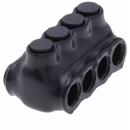 Wire Connector, 4 Port, Black, Plastisol Insulation MPN:IPLD2/0-4B