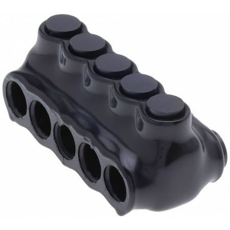 Wire Connector, 5 Port, Black, Plastisol Insulation MPN:IPLD2/0-5B