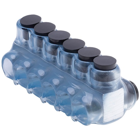 Wire Connector, 6 Port, Clear, Plastisol Insulation MPN:IPLD2/0-6CB