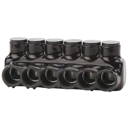 MultitapConnector, Alum, Blk, Hex, 6Port MPN:IPLD250-6B