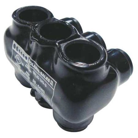 MultitapConnector, Alum, Blk, Hex, 3Port MPN:IPLD3/0-3B