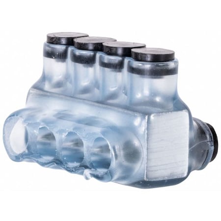 Wire Connector, 4 Port, Clear, Plastisol Insulation MPN:IPLD4-4CB