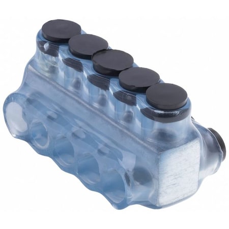 Wire Connector, 5 Port, Clear, Plastisol Insulation MPN:IPLD4-5CB
