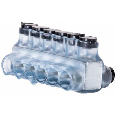Wire Connector, 6 Port, Clear, Plastisol Insulation MPN:IPLD4-6CB