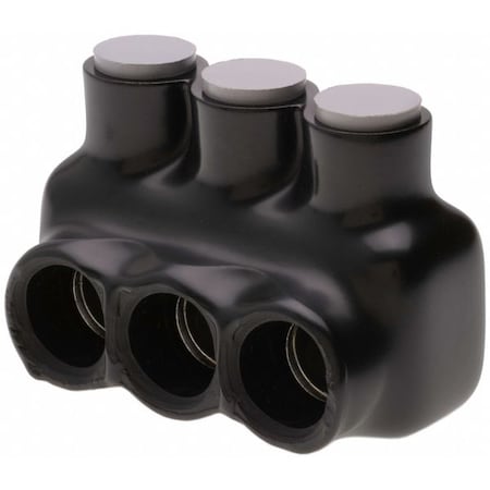 Multitap Connector, 3 Port, Black, Plastisol Insulation MPN:IPLG3/0-3B