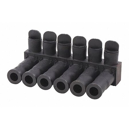MultitapConnector, Alum, Blk, Hex, 6Port MPN:ISPB350-6