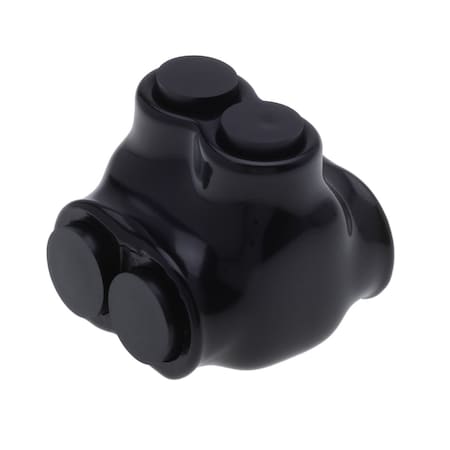Wire Connector, 2 Port, Black, Plastisol Insulation MPN:IT-2B