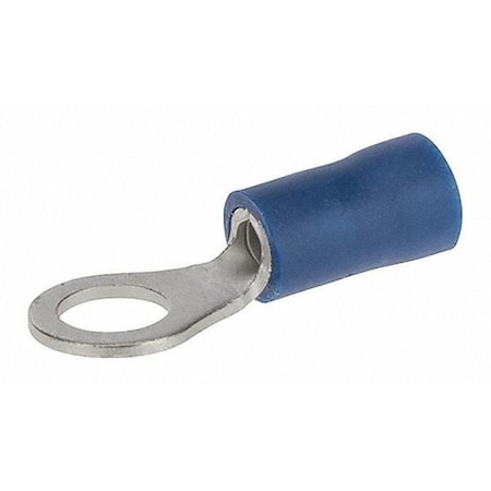 Ring Terminal, #10 Stud Size, 14 AWG, 300 V, Vinyl Insulated, Blue MPN:R16-10V