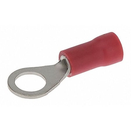 Ring Terminal, #10 Stud Size, 18 AWG, 300 V, Vinyl Insulated, Red MPN:R22-10V