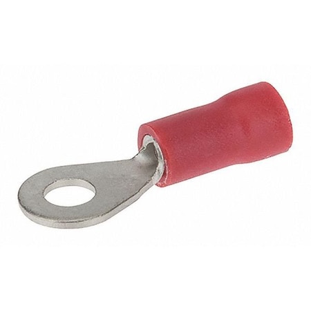 Ring Terminal, #6 Stud Size, 18 AWG, 300 V, Vinyl Insulated, Red MPN:R22-6V