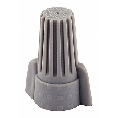 Twist-On Wire Connector, 8 AWG Max, Gray, Thermoplastic Insulation, 600 V MPN:WWC-G-SJ