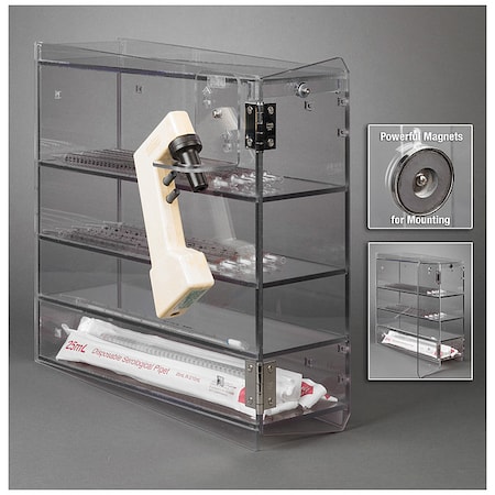 Serological Pipette Holder w/Door, PETG MPN:DRSRPIP-M-BRK