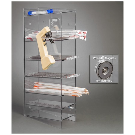 6 Pocket Serological Pipette Holder, PETG MPN:PGSERPIP6-M-BRK