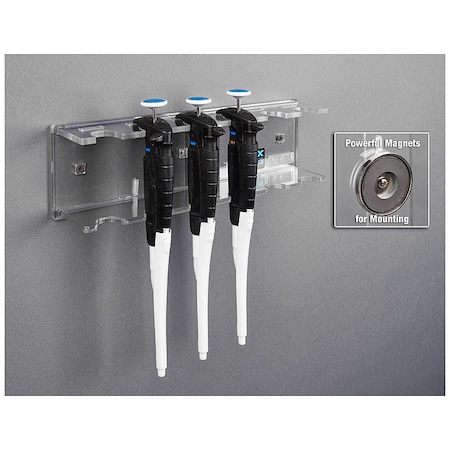 Pipettor Hanger-6 Position, PETG MPN:PIPTLT6-M