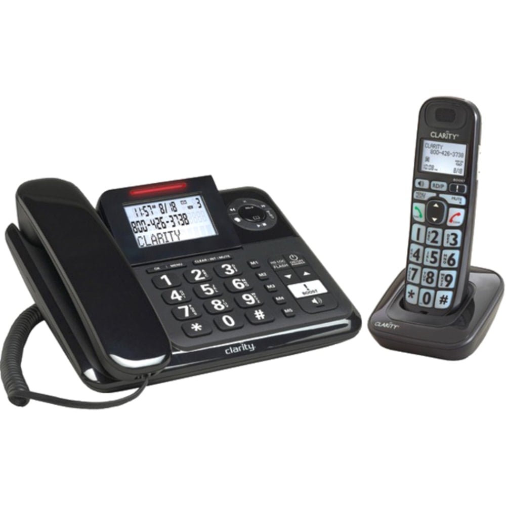 Clarity E814CC Cordless Phone - 1 x Phone Line - Speakerphone - Answering Machine MPN:53727.000