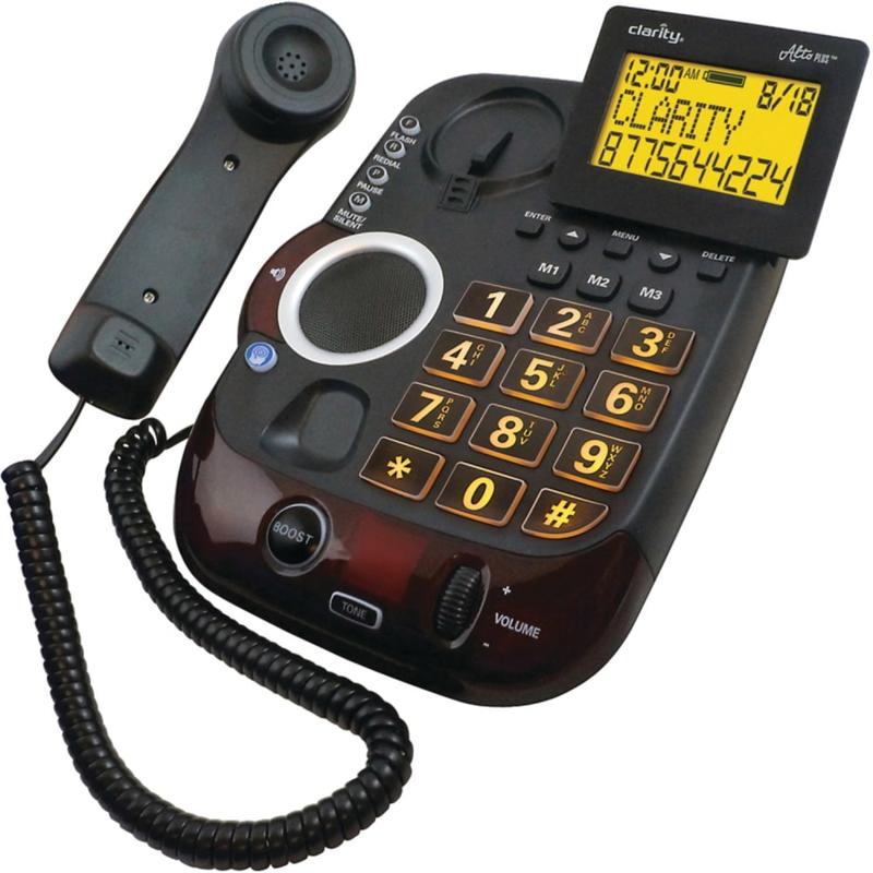 Clarity AltoPlus Standard Corded Phone, Black, 54505.001 MPN:54505.001