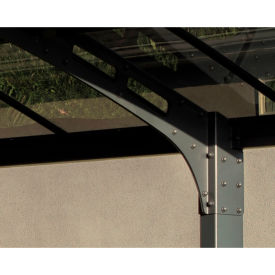 Palram - Canopia Arizona Breeze Double Carport Arch-Style Gray/Solar Gray HG9104