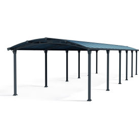 Palram - Canopia Arcadia 12700 12' x 42' Carport Gray HG9123