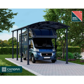 Palram - Canopia Arcadia Alpine 12' x 28' Carport Gray HG9127