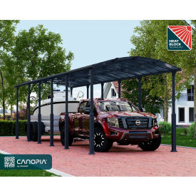 Palram - Canopia Arcadia Alpine 12' x 42' Carport Gray HG9129