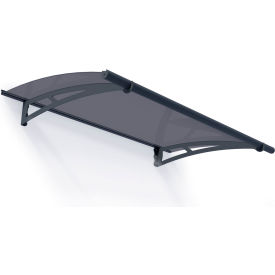 Palram - Canopia Aquila 1500 Door Awning HG9501 5'L x 3'W Grey Panel Aluminum Frame 701141