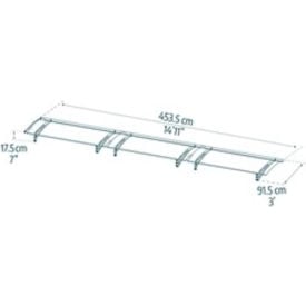 Palram - Canopia Aquila™ 4500 15' x 3' Awning Gray/Solar Gray HG9506